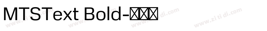 MTSText Bold字体转换